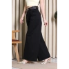 Kemerli Pamuk Gabardin Wide Leg Pantolon Siyah - 32428.1397.