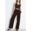 Kemerli Pantolon Kahve - 4202.1247.