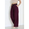 Kemerli Pantolon Mürdüm - 4202.1247.
