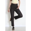 Kesik Paça Straight Kot Pantolon Kahve - 32478.1566.