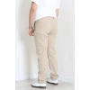 Keten Beli Lastikli Kemerli Erkek Pantolon Bej - 71614.2166.