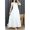 Keten Elbise Beyaz - 41566.308.