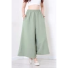 Keten Görünümlü Etek Pantolon Çağla - 80872.147.