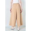 Keten Görünümlü Etek Pantolon Camel - 80872.147.