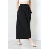 Keten Görünümlü Etek Pantolon Siyah - 80872.147.