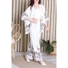 Keten Kimono Takım Taş - 7139.1437.