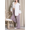 Keten Nakışlı Kimono Taş - 037.2153.