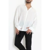 Kırınkıl Oversize Erkek Gömlek Ekru - 71095.1947.