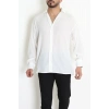 Kırınkıl Oversize Erkek Gömlek Ekru - 71095.1947.