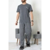 Kısa Kollu Erkek Pijama Takımı Koyufüme - 41985.1048.