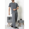 Kısa Kollu Erkek Pijama Takımı Koyufüme - 41985.1048.