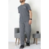 Kısa Kollu Erkek Pijama Takımı Koyufüme - 41985.1048.