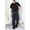 Kısa Kollu Erkek Pijama Takımı Siyahlaci - 41985.1048.