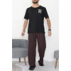Kısa Kollu Süprem Erkek Pijama Takımı Bordosiyah - 42786.1961.