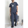 Kısa Kollu Süprem Erkek Pijama Takımı İndigo - 70946.1961.