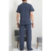 Kısa Kollu Süprem Erkek Pijama Takımı İndigo - 70946.1961.