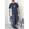 Kısa Kollu Süprem Erkek Pijama Takımı Lacivert - 42787.1961.