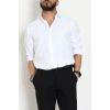 Klasik Pamuklu Erkek Slimfit Gömlek Beyaz - 70874.1970.