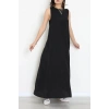 Kolsuz Salaş Modal Elbise Siyah - 80913.1837.