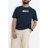 Kompak Penye Baskılı Unisex Oversize Tişört Lacibeyaz - 55135.1872.