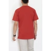 Kompak Penye Ünisex Baskısız Oversize Tişört Kiremit - 55045.1872.