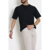 Kompak Penye Ünisex Baskısız Oversize Tişört Laci - 55045.1872.