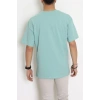 Kompak Penye Ünisex Baskısız Oversize Tişört Mint - 55045.1872.