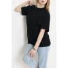 Kompak Penye Ünisex Oversize Tişört Koyulaci - 55045.1872.
