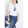 Kompakt Penye Unisex Tişört Beyazlaci - 55064.1872.