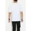Kompakt Penye Unisex Tişört Beyazmavi3 - 55064.1872.