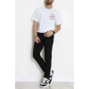 Kompakt Penye Unisex Tişört Beyazyeşil - 55064.1872.