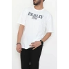 Kompakt Penye Unisex Tişört Ekrubej - 55064.1872.