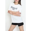 Kompakt Penye Unisex Tişört Ekrubej - 55064.1872.