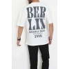 Kompakt Penye Unisex Tişört Ekrubej - 55064.1872.