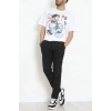 Kompakt Penye Unisex Tişört Ekrukiremit - 55064.1872.