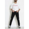 Kompakt Penye Unisex Tişört Ekrupembe - 55064.1872.