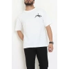 Kompakt Penye Unisex Tişört Ekrusiyah - 55064.1872.