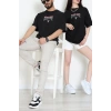 Kompakt Penye Unisex Tişört Kırmızısiyah - 55064.1872.