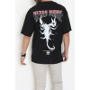 Kompakt Penye Unisex Tişört Kırmızısiyah - 55064.1872.