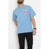 Kompakt Penye Unisex Tişört Mavipembe - 55064.1872.