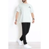 Kompakt Penye Unisex Tişört Mintsiyah - 55064.1872.