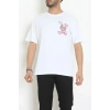 Kompakt Penye Unisex Tişört Pembebeyaz - 55064.1872.