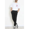 Kompakt Penye Unisex Tişört Pembebeyaz - 55064.1872.