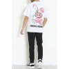 Kompakt Penye Unisex Tişört Pembebeyaz - 55064.1872.