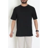 Kompakt Penye Unisex Tişört Siyah - 55064.1872.