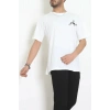 Kompakt Penye Unisex Tişört Siyahekru - 55064.1872.