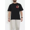 Kompakt Penye Unisex Tişört Siyahkırmızı1 - 55064.1872.