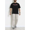 Kompakt Penye Unisex Tişört Siyahpembe - 55064.1872.