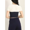 Korsaj Detaylı Bluz Lacibeyaz - 41380.1595.