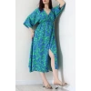 Kruvaze Yaka Desenli Elbise Saksbenetton - 53541.1247.